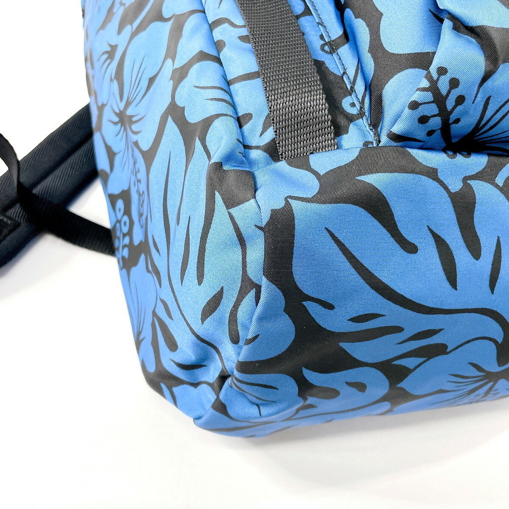 Prada Nylon Backpack Pattern Blue Hibiscus - image 5